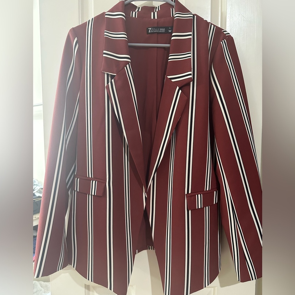 Striped blazer. Like new condition.